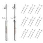 Dual Head Tire Pressure Gauge,Heavy Duty Pen Tire Gauge Range 10-150PSI; 1-10kg/cm2,Dual Head Truck Air Pressure Gauge (Pack of 20)…