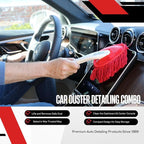 The Original California Car Duster Detailing Kit with Plastic Handle, Model Number: 62445, Red