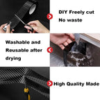 Car Door Edge Entry Guards Sill Protector Automotive Tape (Black, 2in*33FT) | 5D Carbon Fiber Vinyl Wrap Film Paint Threshold Scuff Plate Protectors Anti-Collision Universal for Most Vehicles