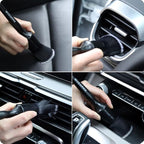 MVEQRRN 5pcs Car Detailing Brush Set, Boar Hair Car Detailing Brushes, Ultra Soft Scratch-Free Car Interior Detail Brush for Leather Seats,Detail Brushes Car Detailing for Interior Exterior.