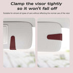 Sunglass Holder for Car Visor, Suede Cloth Magnetic Sunglass Organizer for Car Accessories, 2 Packs, Claret