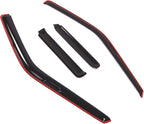 WD2-553i Dark Smoke 4 Pcs Set Window Visor (in-Channel) Deflector Rain Guard Compatible with 1990-1995 Nissan Pathfinder
