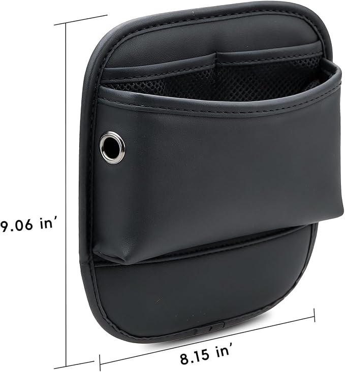 Car Seat Side Pocket Organizer Car Pocket Pouch for Seat, Door, Console, Car Seat Gap Filler Organizer Multifunctional Car Organizer Accessories for Phone Sunglasses Keys Cards (Small)