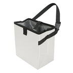 Car Trash Can, Leak-Proof Waterproof Trash Bin Collapsible Portable Auto Garbage Bag Large Capacity Trashcan Storage Bag Multipurpose Car Organizer Hanging (White)