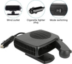 Portable 12V 150W Car Cooler Heater Fan, Plug-in Cigarette Lighter 2-in-1 Cooling & Heating Auto Fan, Summer Rapid Vehicle Interior Cool Down, Winter Windshield Defroster Defogger