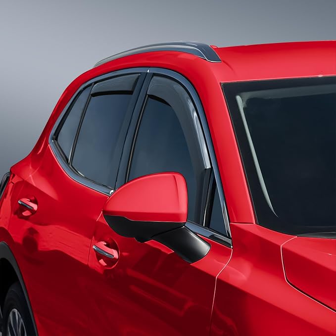 Voron Glass in-Channel Extra Durable Rain Guards for Buick Envision 2021-2026, Window Deflectors, Vent Window Visors, 4 Pieces - 201160