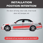 Car Door Invisible Anti-Collision Self Adhesive Seal Strip Seal Weather Strip Scratch Resistant Transparent Fit for Most Car, Protect The Car Body and Door (16.4Ft x 4In)