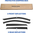 Window Visors Rain Guards Shield for 2017-2026 Mazda CX5, Out-Channel Window Vent Wind Deflectors Visors Shades for 17-26 CX-5