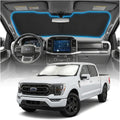for Ford F150 Sun Shade Windshield Cover - Custom Fit F150 Accessories 2015-2025 2026 Sunshade Foldable UV Protection & Heat Shield Sun Visor Accessories