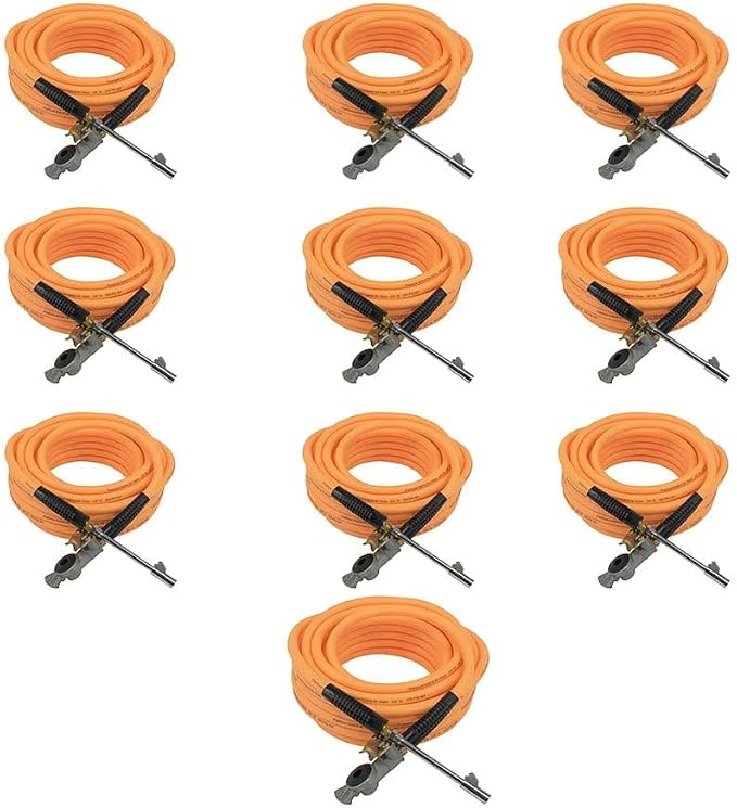 Mytee Products (10 Pack) Truck Tire Inflation Kit 3/8" ID w/Air Chuck & Glad-hand