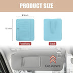 2 PCS Car Sun Visor Organizer, Small Auto Visor Organizer and Storage, Registration and Document Holder for Sunglasses, Card, Pen, Driver License, Car Accessories (Blue)