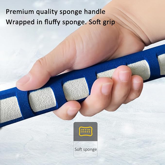 Extendable Snow Brush, Ice Scrapers Premium Aluminum Wide Oxford Shovel Head Design 4-in-1 Design Portable Compact Foldable Snow Shovel, Car Ice Brush for Cars Trucks (type 1)