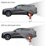Blind Spot Mirror, 2 inch Rearview Convex Side Mirrors for Cars SUV Truck Van Stick on 3M Adhesive, Rear View HD Glass Frameless Sway Rotate adjustable Wide Angle 2PCS (Round)