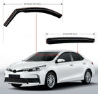 in Channel Rain Guards for Toyota Corolla 2020-2026 Sedan Window Deflectors Window Visors for Fresh Air in Rain, Highway Wind Noise Reduction-4PCS