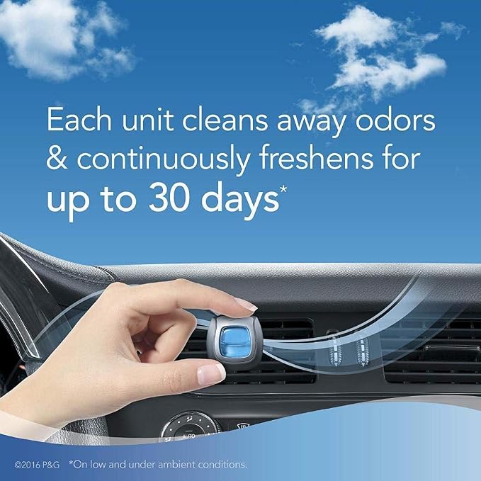 Car Air Fresheners, 2 Linen & Sky and 2 Hawaiian Aloha Scents, Odor Eliminator for Strong Odors (4 Count)