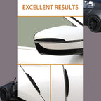 Car Door Edge Guards - Anti-Scratch Black Rubber Bumper Protectors - 8-Pack for All Vehicles(Sedan, Truck, SUV) - Easy to Install with Strong Adhesive (Black)