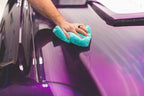 Eagle Edgeless 450 (6-Pack) Professional Korean 70/30 Blend Super Plush Microfiber Detailing Buffing Polishing Drying Towels for Cars 16x16 in, Teal Blue