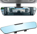 Anti Glare Rear View Mirror, Universal 12'' (305mm), Wide Angle Panoramic Convex Rearview Mirror, Clip-on to Original to Eliminate Blind Spot and Antiglare for Cars SUV Trucks