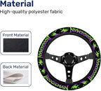 Spooky Sack Steering Wheel Cover, Non Slip Polyester Car Wheel Protector for Car SUV Truck, Universal 15 Inch