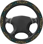 Magical Astrology Moon Star Steering Wheel Cover for Women Men Girls Car Accessories Decor Anti-Slip Neoprene Auto Steering Wheel Covers Protector Universal 15 Inch