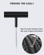 Fanttik Tire Repair Kit-24pcs Heavy Duty Tire Plug Kit, Fix Punctures and Plug Flats Patch, Universal Tire Repair Tools for Autos, Cars, Motorcycles, Trucks, ARBs, ATVs, Tractors, RVs, SUVs, Trailers