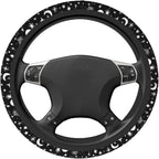 Moon and Star Steering Wheel Cover Car Accessories Cute for Women Girls Girly Universal 15 Inch Neoprene Auto Interior Decor Anti Slip Car Truck Protector