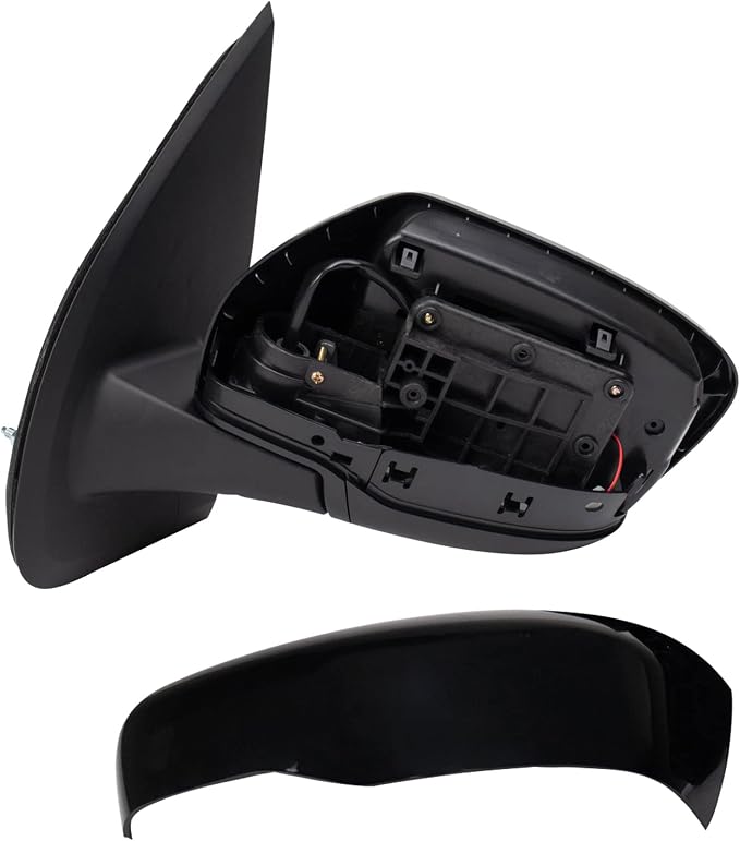 Driver & Passenger Side Power Mirror Set Smooth Black without Heat with Blind Spot Indicator Compatible with 2022-2023 Nissan Frontier NI1320338 NI1321338