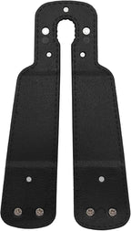Headrest Hooks for Car, 2 Pack Twin Hook Leather Car Seat Headrest Hangers, Luxurious Heavy-Duty 100% Metal Purse & Bag Holder, Seat Back Storage Organizer for Travel, Black