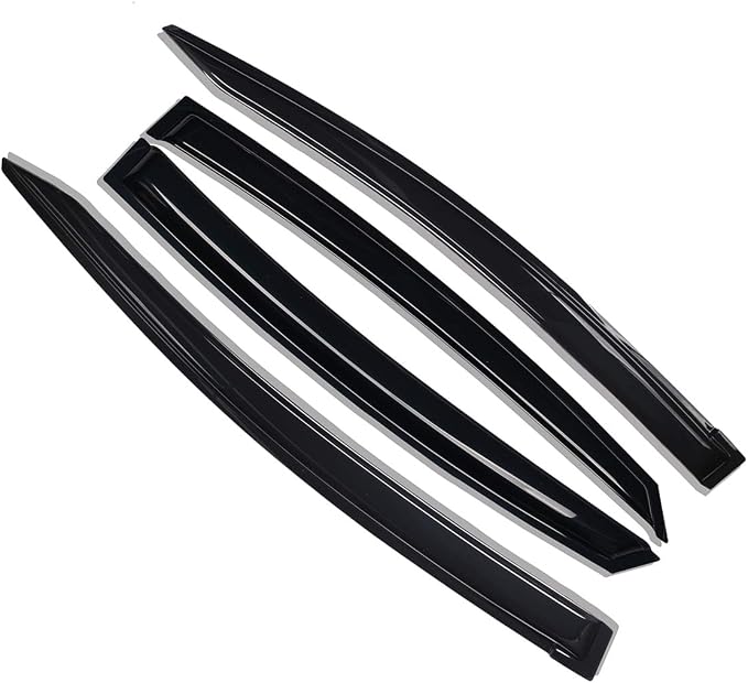 Extra Durable Outside-Mount Auto Vent Window Visor, Fits 2016-2019 Chevrolet Cruze (EXCLUDES 2016 Cruze Limited), UV Protection Rain Guard, Original Wind Deflector, No-Drill, Smoke, 4-Pcs
