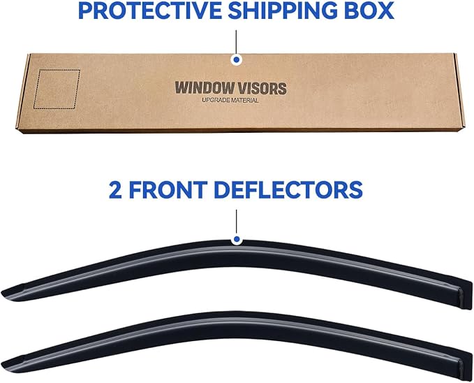 Window Visors Rain Guards for 2011-2016 Honda CR-Z, Out-Channel Window Vent Wind Deflectors Visors Shades for 11-16 Honda CRZ