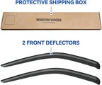 Window Visors Rain Guards Shield for 2005-2010 Dodge Dakota Club Cab, Out-Channel Window Vent Wind Deflectors Visors Shades for 05-10 Dakota Extended Cab, 2PCS