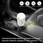 Wevdn Car Trash Can Bin with Lid, Mini Leakproof Vehicle Side Door Cup Holder Trash Can with Lid, Multipurpose Organizer Portable Garbage Bin for Cup Holder Car Home Office (White)