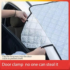 Car Windshield Snow Cover Magnetic Winter Cover for Buick Envista/Chevy Chevrolet Trax 2024 2025, Foldable Anti-Snow Cover with Side Mirror Protector Automotive Exterior Accessories