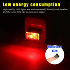 4 PCS USB LED Car Interior Atmosphere Lamp, Plug-in USB Decor Night Light, Portable Auto Ambient Lighting Kit, Universal Vehicle Interior Accessories for Most Cars (Red & Blue)