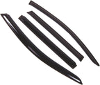 WD2-480 Dark Smoke 4 Pcs Set Window Visor (Outside Mount) Deflector Rain Guard Compatible with 2004-2007 Volkswagen Touareg