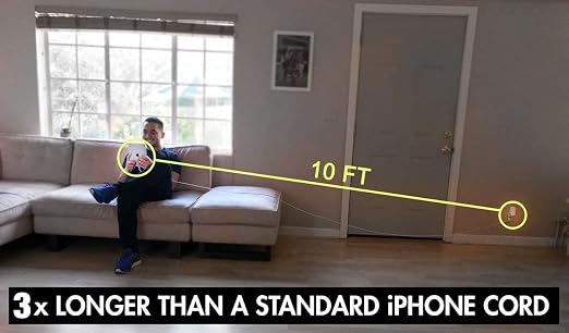 10FT iPhone Charger Lightning Cable, USB A to Lightning Fast Charging Cable for iPhone 14, 14 pro max,13 Plus,SE 2nd/12/11/Xs/XR, iPad 4/5/6/7/8, Mini 2/3/4/5, Air 2/3 Carplay Charging Cord