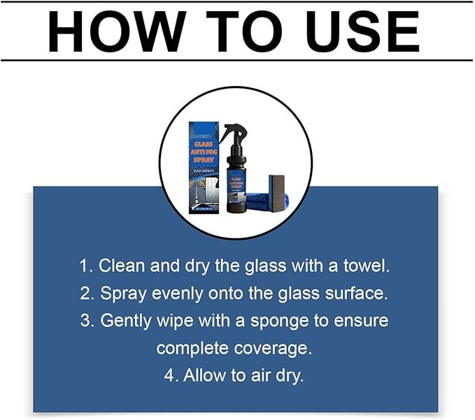 Anti Fog Spray | 120Ml Defogger, Quick Action, Long Lasting | Clear Vision Formula, Streak Free Finish, Glass Safe | Trucks Pickups Suvs Bicycle Helmets Rv Camping Daily Commute Travel