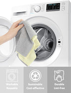 Microfiber Cleaning Cloth Roll -40 Pack, Tear Away Microfiber Towels, 12" x 12", Reusable, Washable, Scratch Free, Ultra Absorbent Dishcloth for All-Around Cleaning Supplies (Beige)