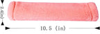 Soft Faux Fur Universal Fit Seatbelt Cover Car Truck SUV Airplane Seat Belt Shoulder Pad for Carmera Backpack Straps Neck Cushion Protector 2 Pack 10.5in Orange Pink