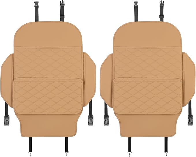 Seat Back Protector,Shields Seat Backs From Kicks and Adds Storage | kick mats back seat protector easy to install and clean, well-crafted, sturdy, durable and stylish.2 Pack