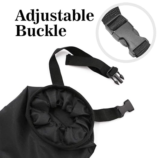 Universal Car Garbage Bag Back Seat Headrest Litter Trash Garbage Can (Black)