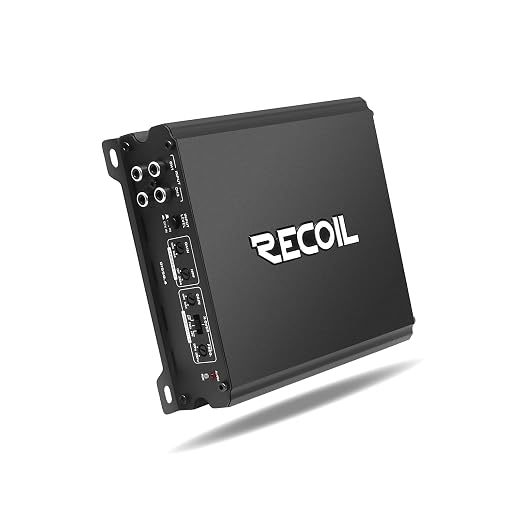 DI550.4 Full-Range Class-D 4-Channel Car Audio Amplifier, 1,040 Watts Max Power, 2-4 Ohm Stable, Mosfet Power Supply, Bridgeable