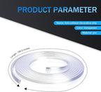 Automotive Door Entry Guard, 16.4Ft No Glue Transparent Car Door Edge Protector Strip, Anti-Miso Rubber Edge Trim for Cars, Trucks, SUVs, ATVs (White)