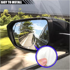 Car Blind Spot Mirror, HD Glass Wide Angle Side Rear View Mirror, Round Stick-on Convex Blindspot Mirror, Non-adjustable Rear View Mirror for Car Truck and SUV (1PCS)