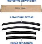 Window Visors Rain Guards for 2016 2017 2018 2019 Chevy Cruze Sedan, Out-Channel Window Vent Wind Deflectors Visors Shades for 16 17 18 19 Cruze (Excludes Classic Model)