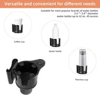 Car Cup Holder Expander with Phone Holder, 2 in 1 Big Cup Organizer with Adjustable Base, fits for Tumbler Cup 20-40oz Hydro Flask, Yeti, 3.4”-4.1” Cups