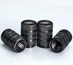 Car Tire Valve Stem Caps for Automobiles,Dust Caps Compatible with Audi A1 A3 RS3 A4 A5 A6 A7 RS7 A8 Q3 Q5 Q7 R8 S Series Car Tires，Alloy Leak-Proof Valve Cover