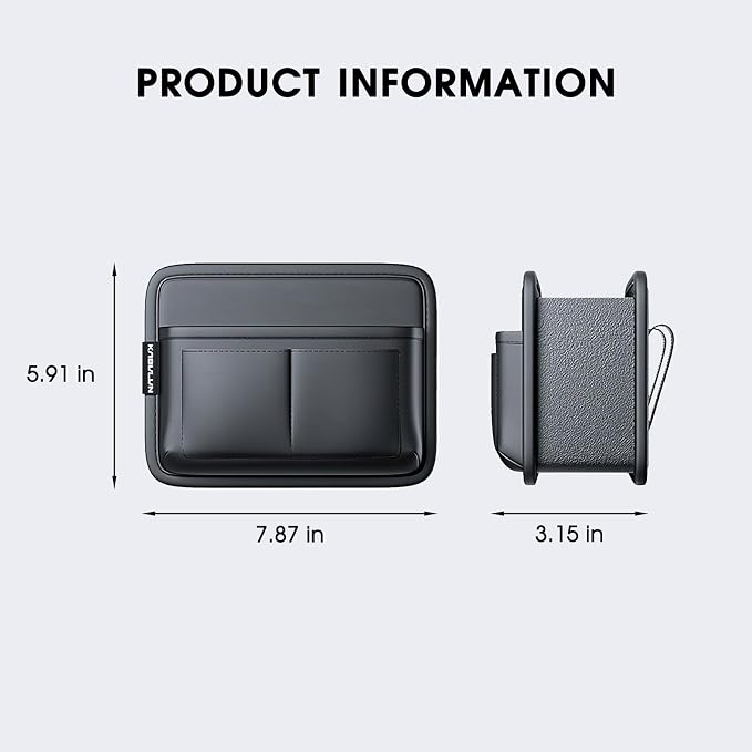Car Door Organizer & Cup Holder, Multifunctional Car Storage Box, Trash Can, Large Capacity Storage Bag, Foldable Side Storage Pouch, Interior Accessory for Sedan SUV Truck (Multi-Pocket Pro)