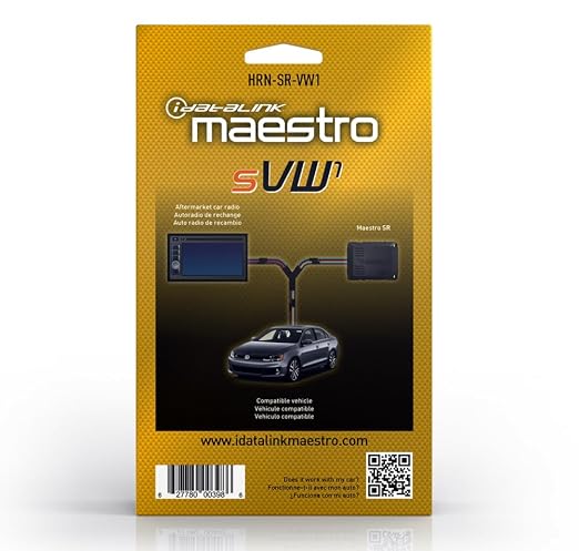 Maestro HRN-SR-VW1 T-Harness for Select Volkswagen Vehicles 2002-16, Replace The Factory Radio While retaining Steering Wheel Controls & use of Factory amp (ADS-MSR Module Also Required)