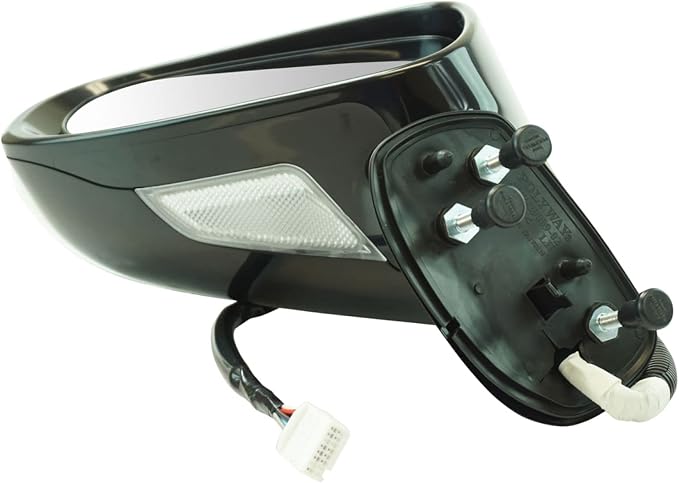 2 Piece Driver and Passenger Side Mirror Assembly Set Electric Adjustment Heated Memory Black Compatible with 2010-2012 Lexus ES350 LX1320135 LX1321135